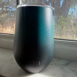 Teal and Black Insulated Tumbler